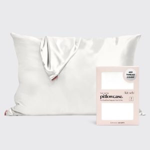 Satin Pillowcase in Ivory 2 Pack